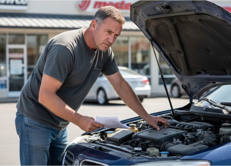 فحص سيارة مستعملة